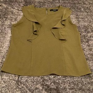 Ruffled Sleeveless Top